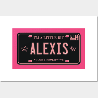 A Little Bit Alexis License Plate Posters and Art